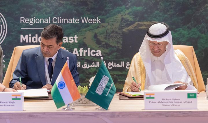 India and Saudi Arabia Forge Strategic Partnership for Green Hydrogen Production